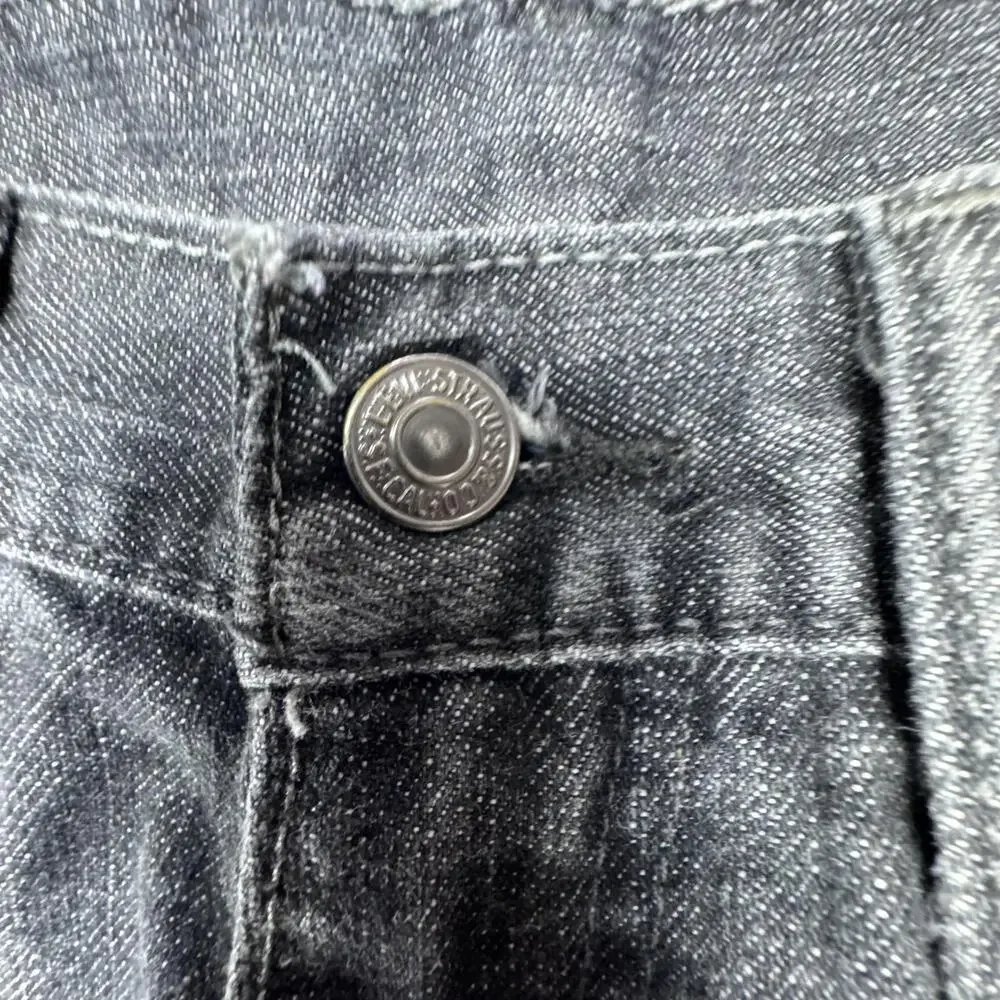 Levi's 514 Jeans Mens 31x31 Charcoal Gray Straight Leg Denim Casual Pants